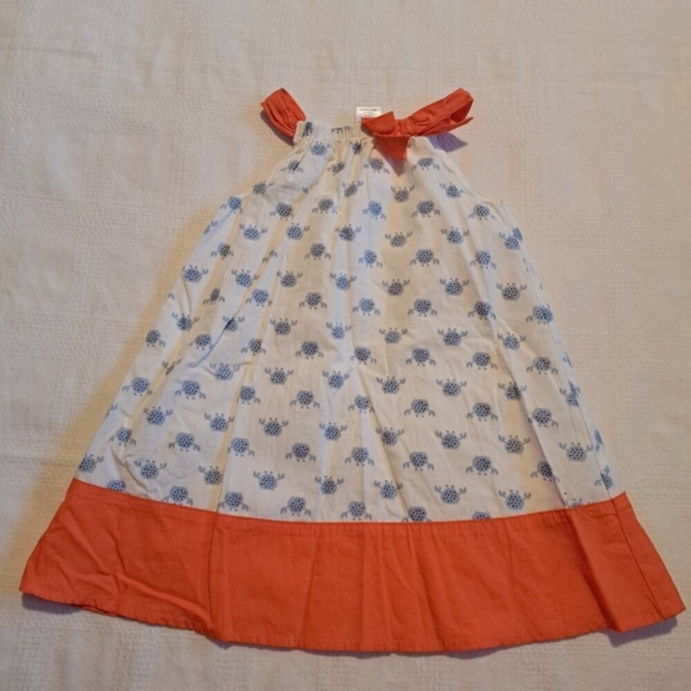 Gymboree girls size 2T Cute on the Coast crab print sleeveless dress VGUC